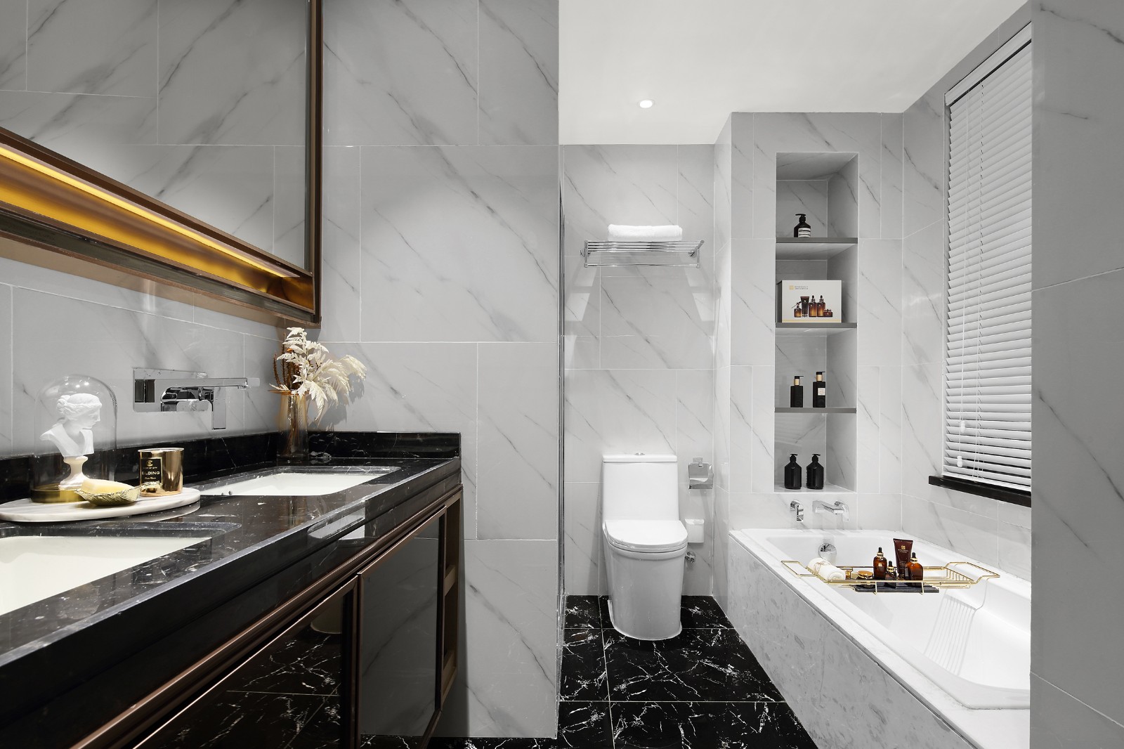 港式轻奢风格室内设计家装案例-卫生间 港式轻奢风格室内设计家装案例-卫生间