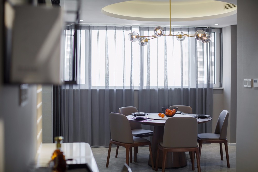 现代简约风格室内家装案例效果图-餐厅 现代简约风格室内家装案例效果图-餐厅