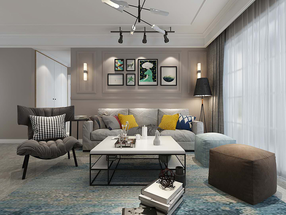 装修公司北欧风格室内装修效果图-客厅 装修公司北欧风格室内装修效果图-客厅