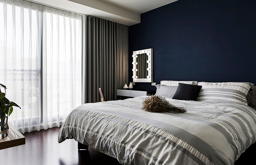 工业风风格家装设计室内装修效果图-卧室 工业风风格家装设计室内装修效果图-卧室