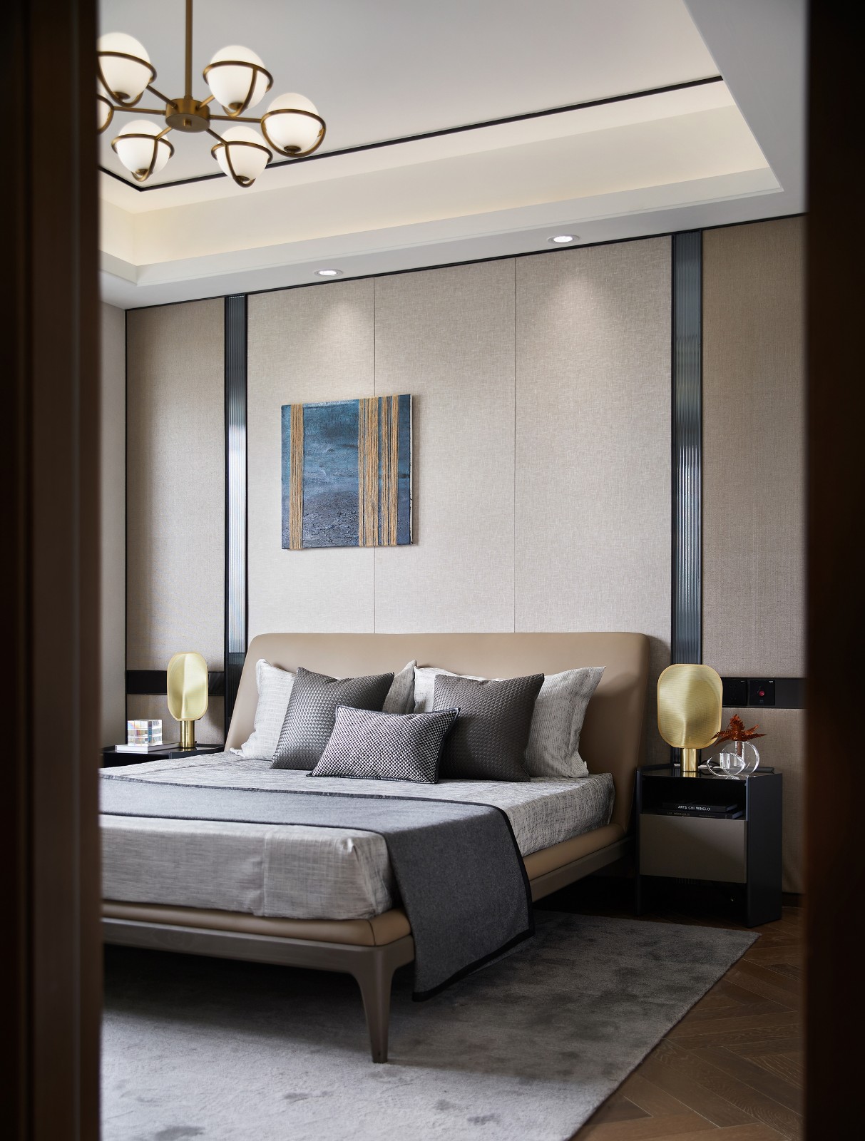 新中式风格室内家装案例效果图-次卧 新中式风格室内家装案例效果图-次卧