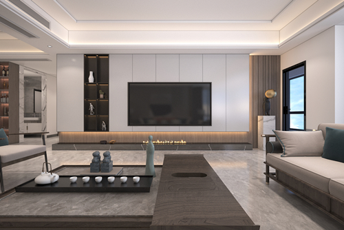 饶平101-200平米新中式风格长安一品室内装修设计案例